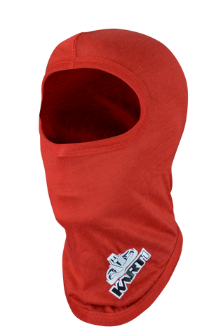 KART1 FULL FACE POLYCOTTON HEAD SOCK - RED